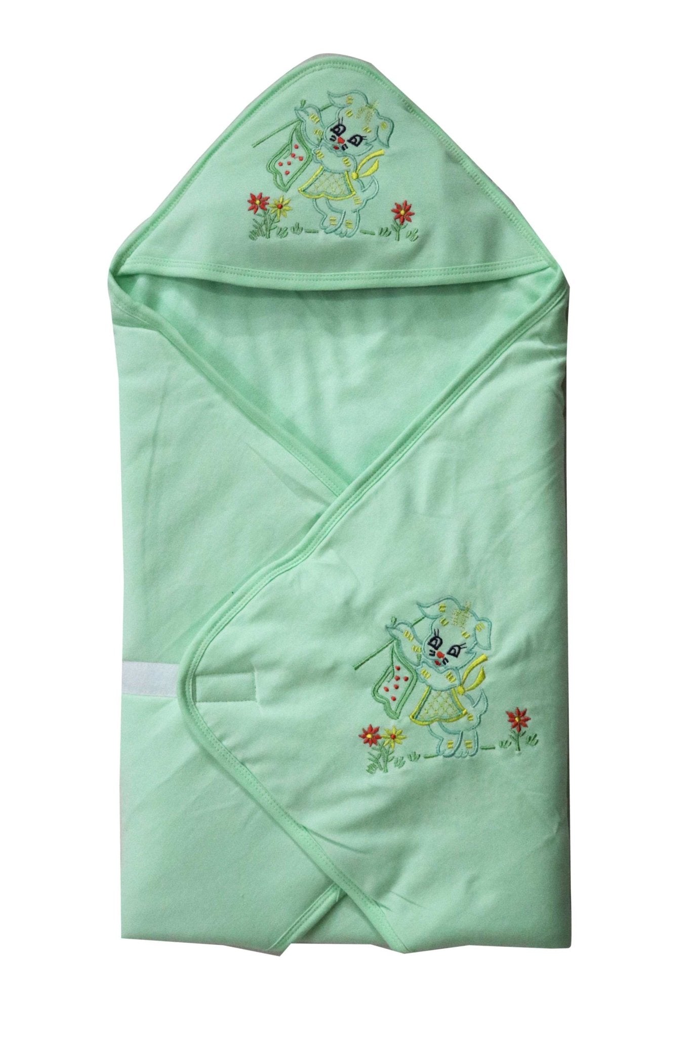 Newborn pure soft cotton hood wrapper cum blanket ( 0-24 months ) - FAVISM