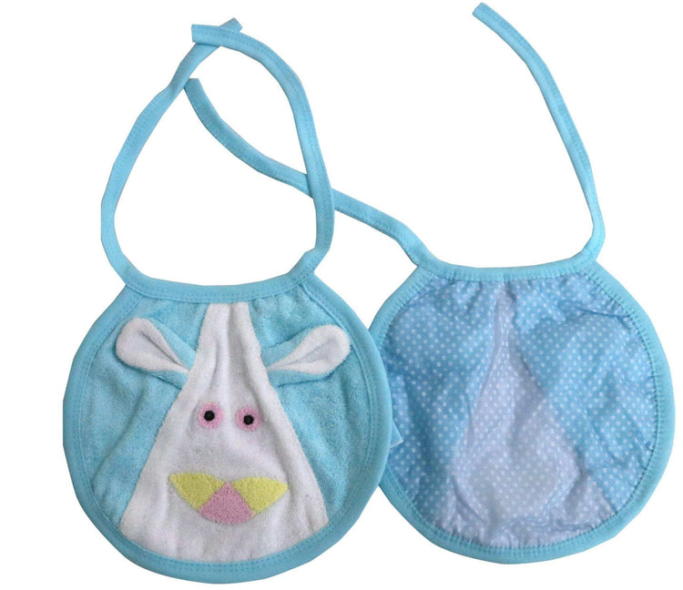 Newborn pure soft cotton bibs for 0-36 month babies pack of 6 pcs. - FAVISM
