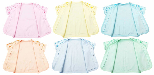 Newborn soft cotton t-shirt for baby boy & baby girl pack of 6 pcs. - FAVISM