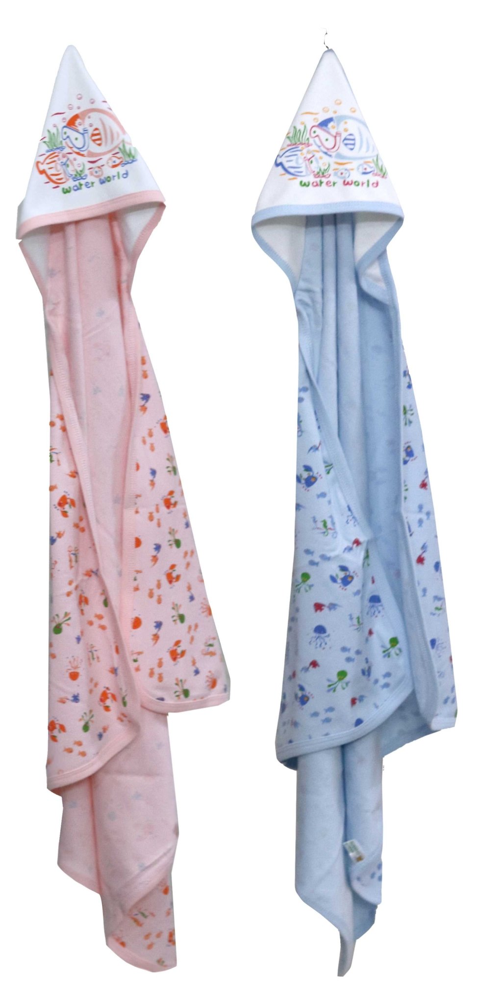 Newborn pure soft cotton bath towel with hood pack of 2 pcs ( 0-36 months ) - FAVISM