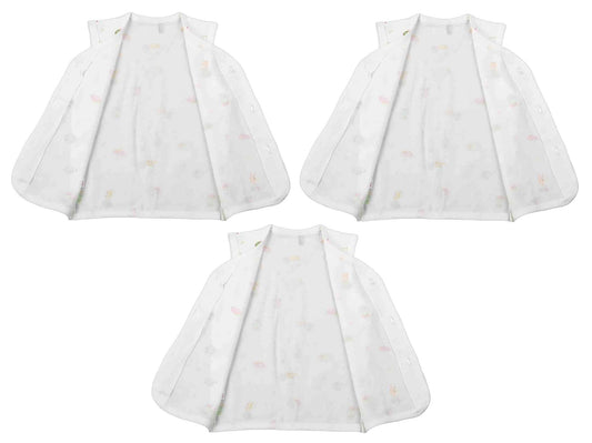 Newborn soft cotton t-shirt for baby boy & baby girl pack of 3 pcs. ( Sleeveless ) - FAVISM