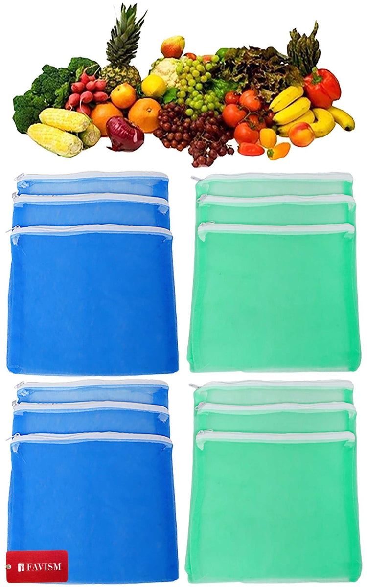 Reusable fruits bags | vegetables grocery bags pack of 12 pcs. - FAVISM