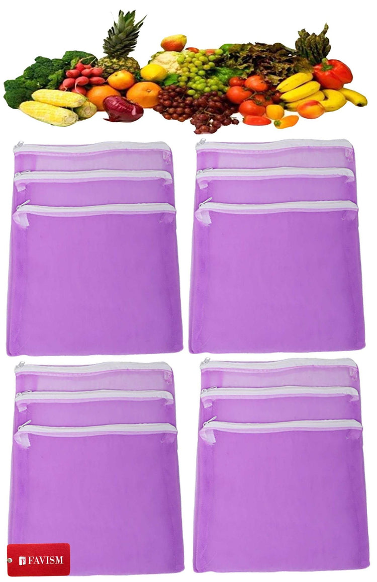 Reusable fruits bags | vegetables grocery bags pack of 12 pcs. - FAVISM