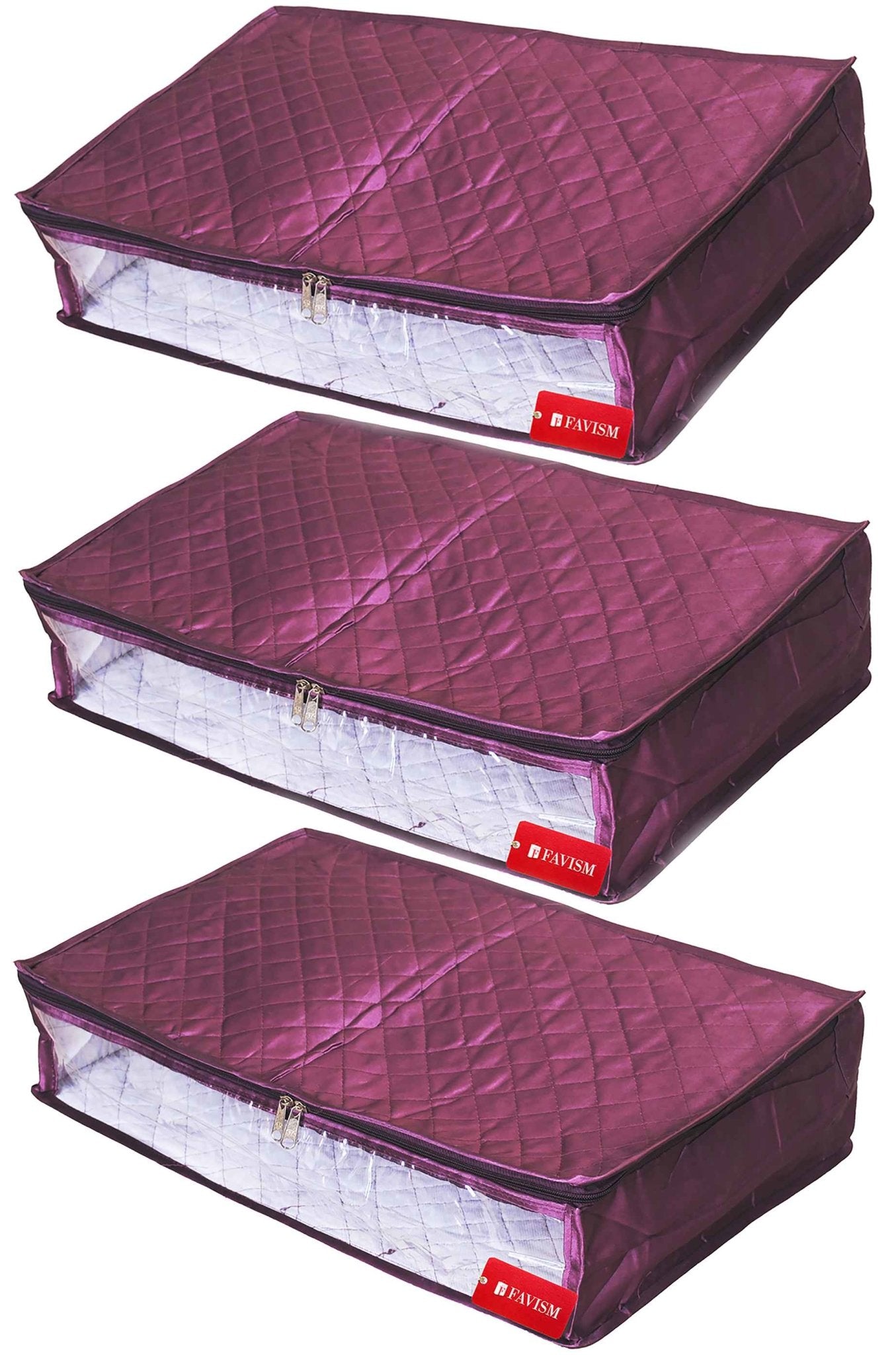 Ganpati Bags Transparent Underbed Storage Cover/Lehenga Cover Saree Cover/Gown  Cover/Salwar Suit Cover Lehenga Bag For Women( Pack Of 4) AQ-22 - Price  History